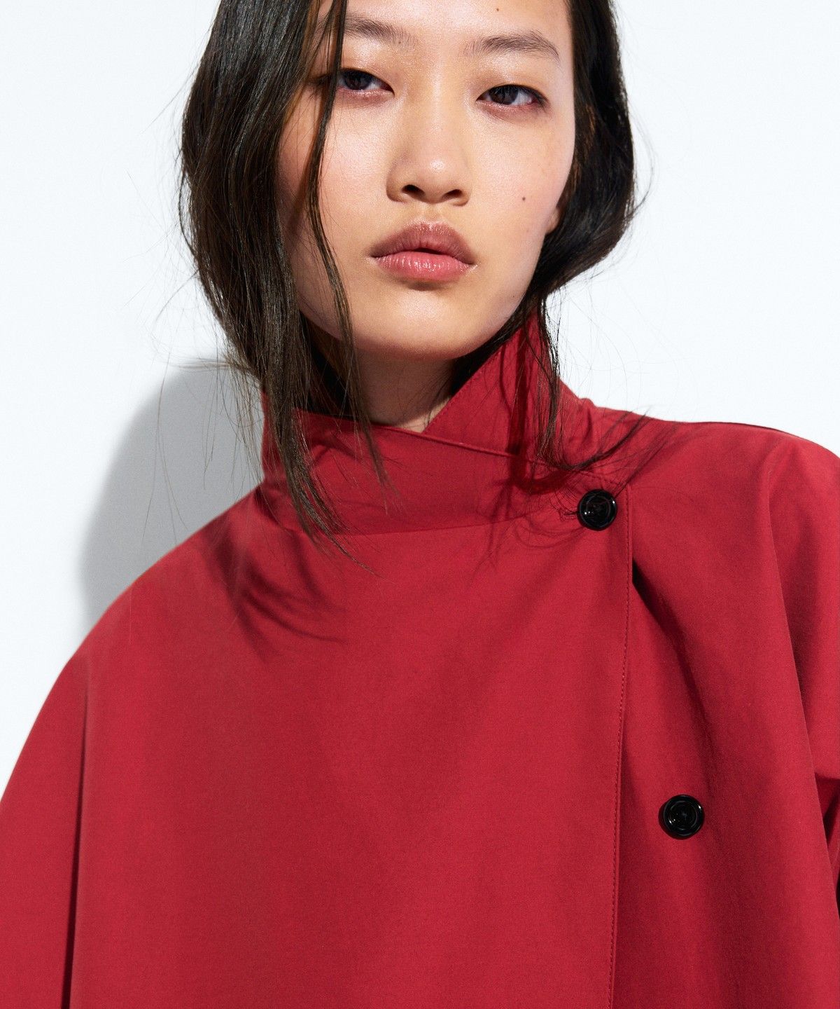 마시모두띠(MASSIMO DUTTI) 테크니컬 사이드 버튼 봄버 재킷