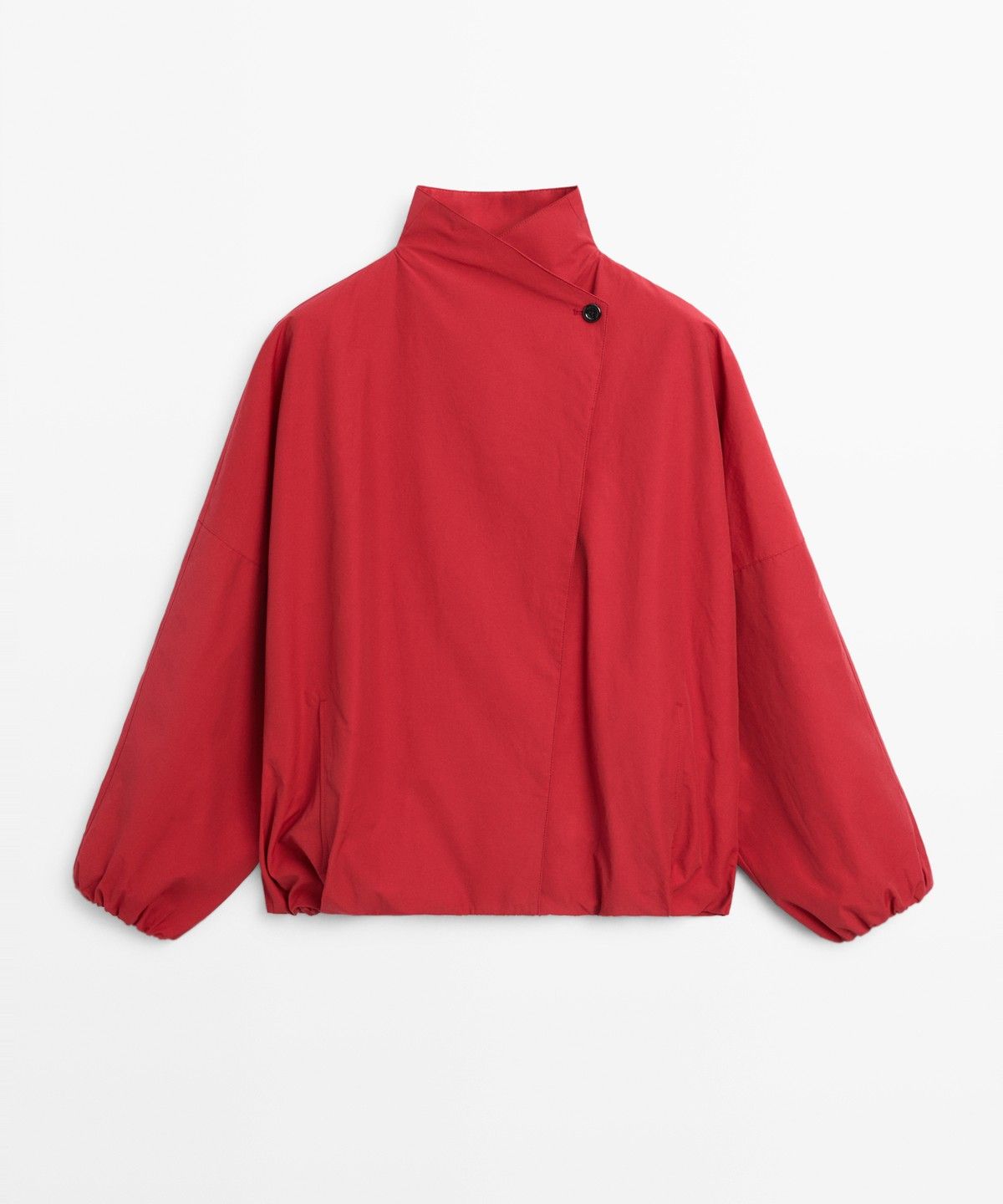 마시모두띠(MASSIMO DUTTI) 테크니컬 사이드 버튼 봄버 재킷