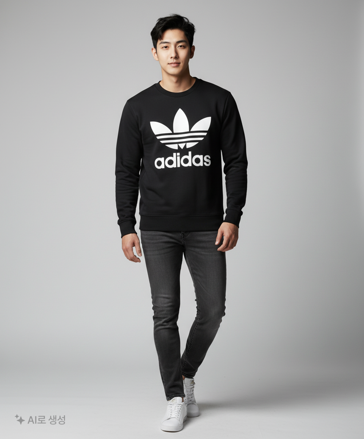 아디다스(ADIDAS) 맨투맨/스웨트셔츠 S