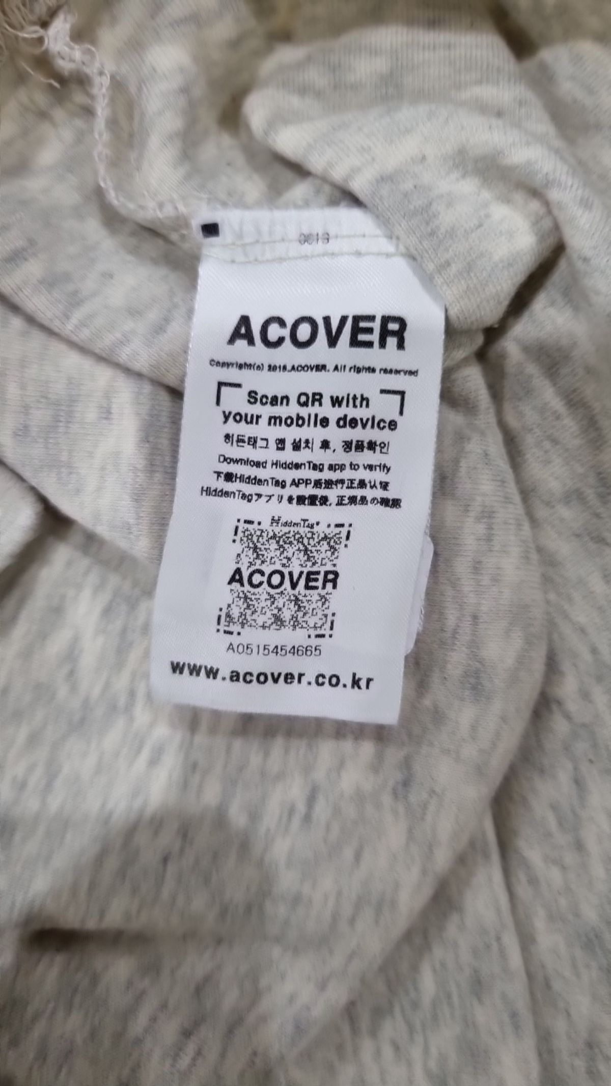 어커버(ACOVER) 긴소매 티셔츠 FREE