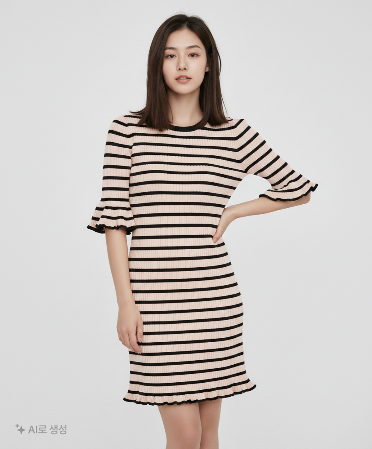 자라 니트(ZARA KNIT) 미디 원피스 M