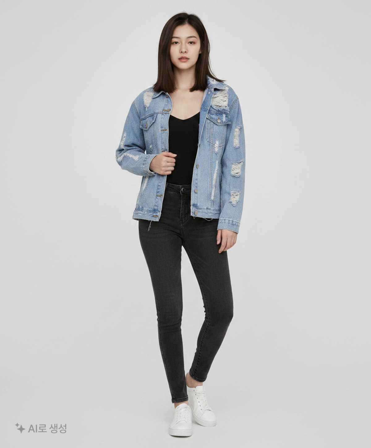 랩(LAP) Edition) DENIM JACKET(AJ4DZ861) FREE
