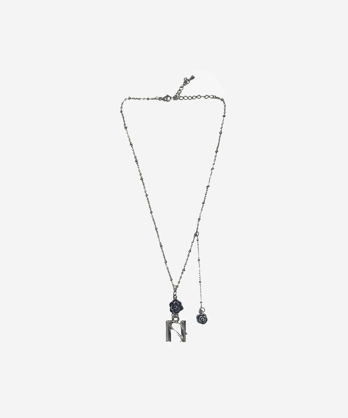 뉴얼린(NEWALRIN) Newalrin Emblem Flower Drop Necklace