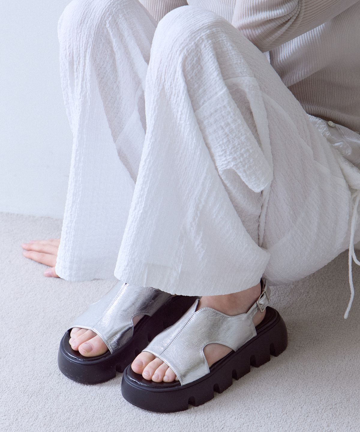 아비스파(AVISPA) Frise 프리스 슬링백 플랫폼 통굽 샌들_S411_3colors_4cm