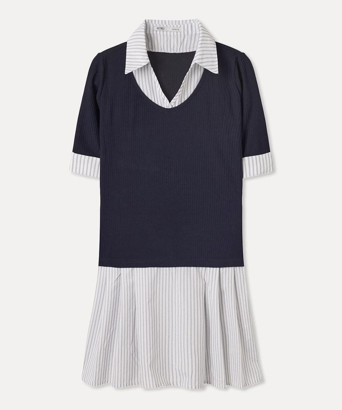 미쏘(MIXXO) 셔츠 레이어드 원피스 RE OWG50QG_MIWOWG71QG