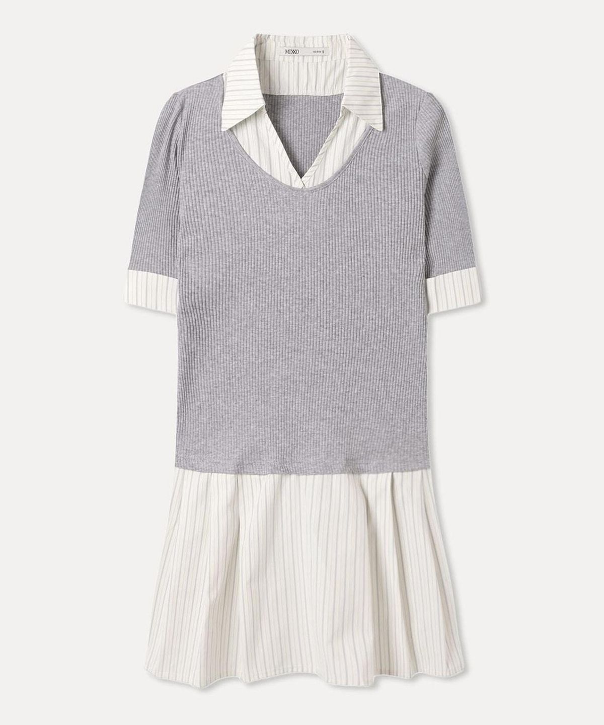 미쏘(MIXXO) 셔츠 레이어드 원피스 RE OWG50QG_MIWOWG71QG