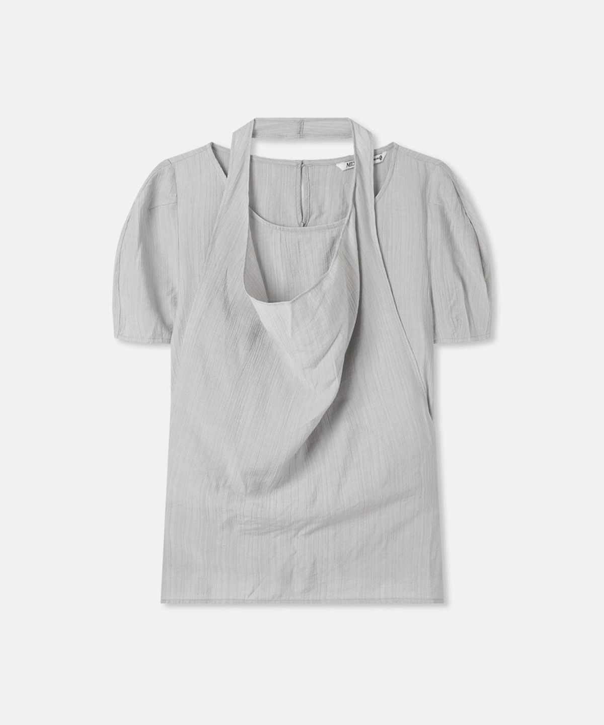 미쏘(MIXXO) 카울넥 레이어드 블라우스_MIWBWG707B MIWBLG91QB