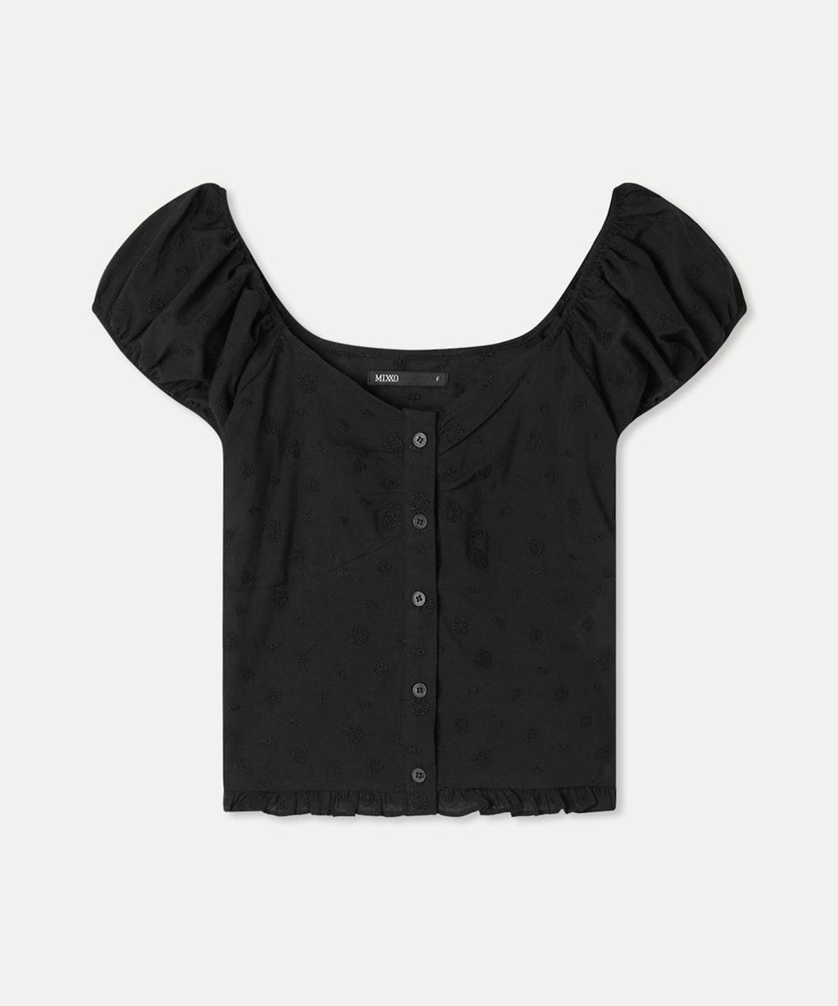 미쏘(MIXXO) 아일렛 프릴 블라우스 RE BWG63QG_MIWBWG74QG