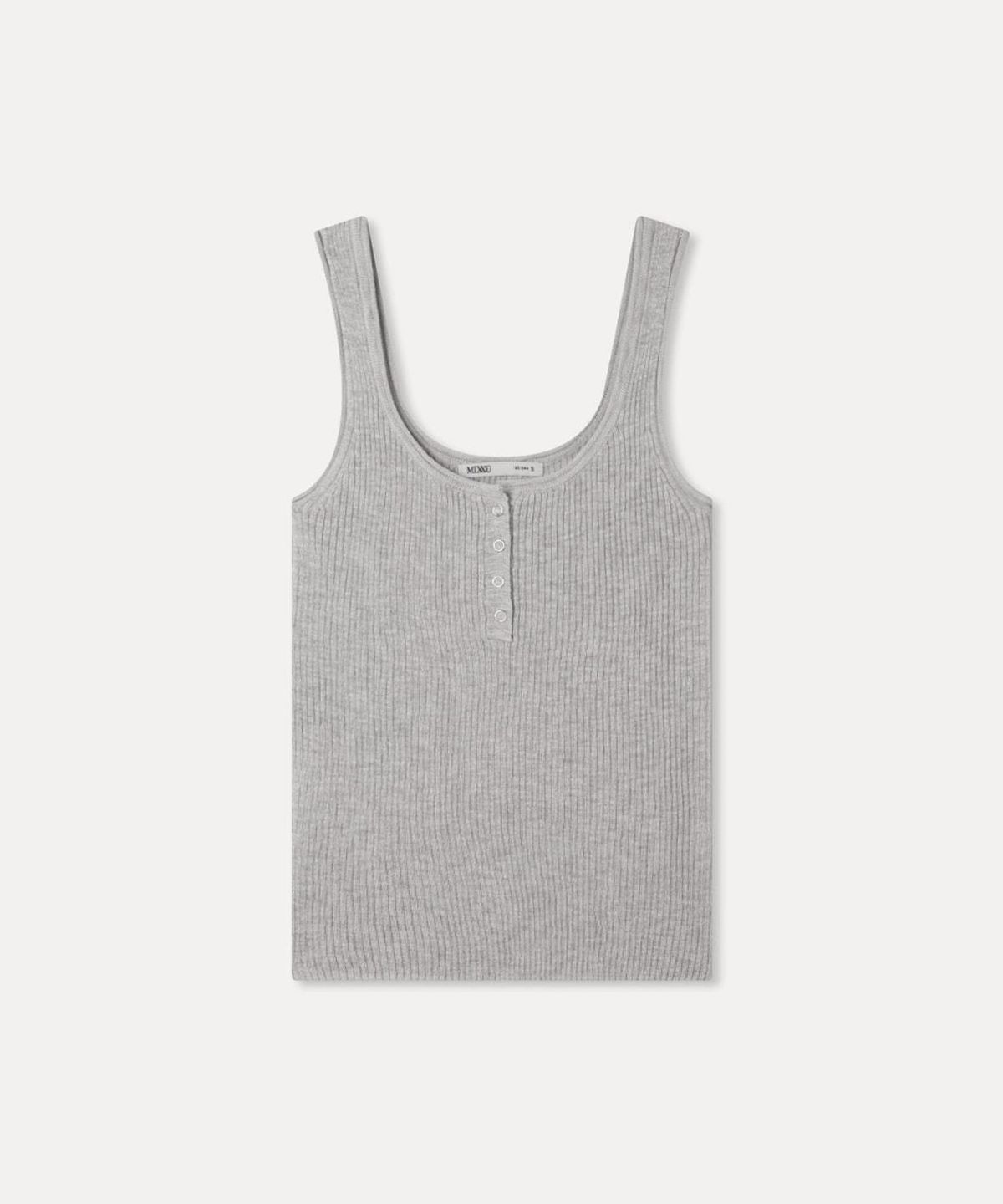 미쏘(MIXXO) 스냅버튼 나시 니트_MIWKAG723T