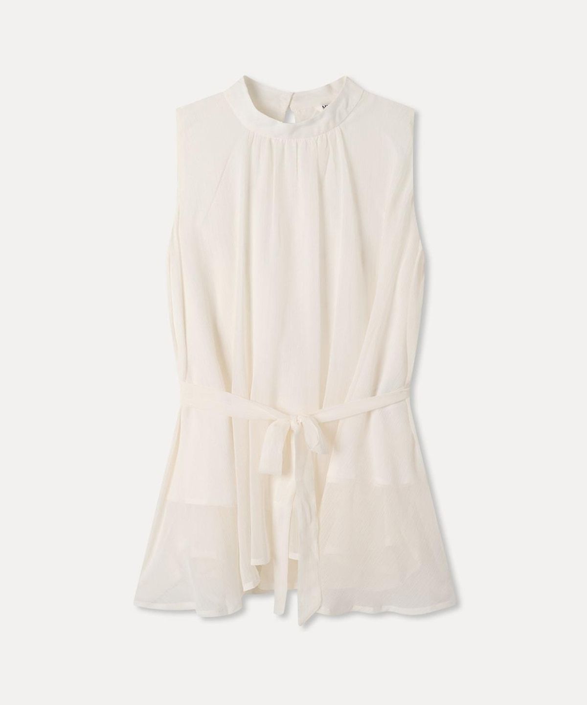 미쏘(MIXXO) 쉬폰 타이 블라우스_MIWBNG706B