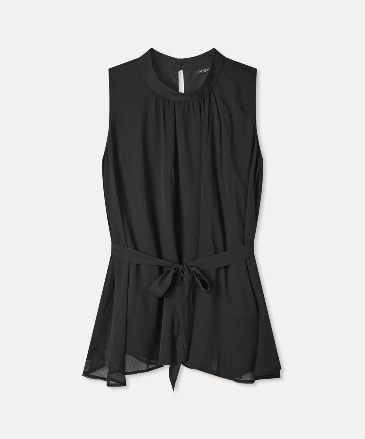 미쏘(MIXXO) 쉬폰 타이 블라우스_MIWBNG706B