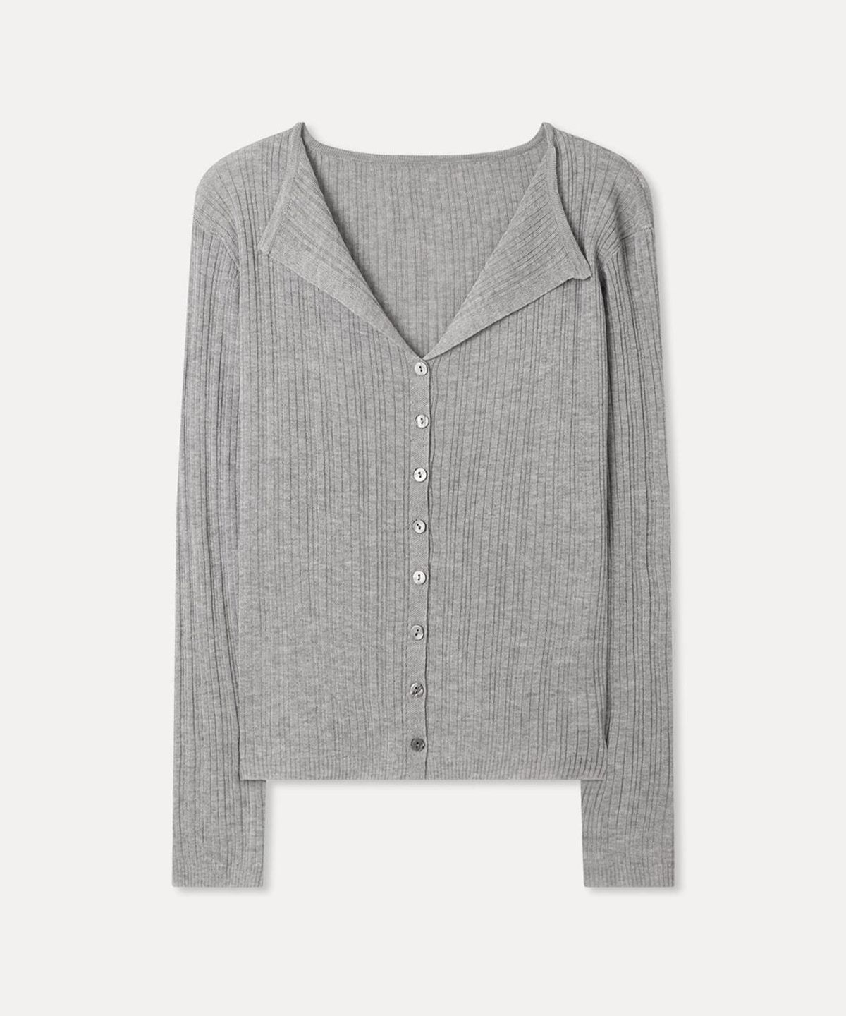 미쏘(MIXXO) 오픈카라 골지 썸머 가디건 RE CKG71AS_MIWCKG91QS