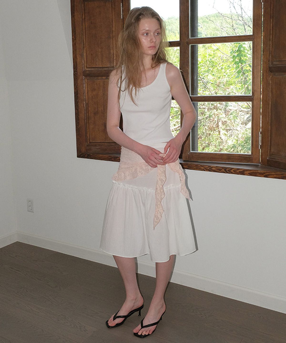 타버트(TARVERT) Eden Layered Apron - Pink