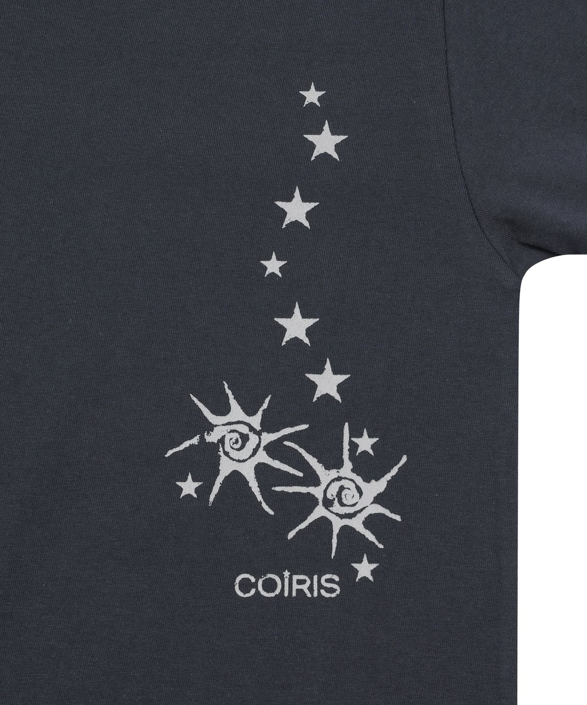코이리스(COIRIS) 호타루 레터링 배색 링거 반팔 티 (2컬러)