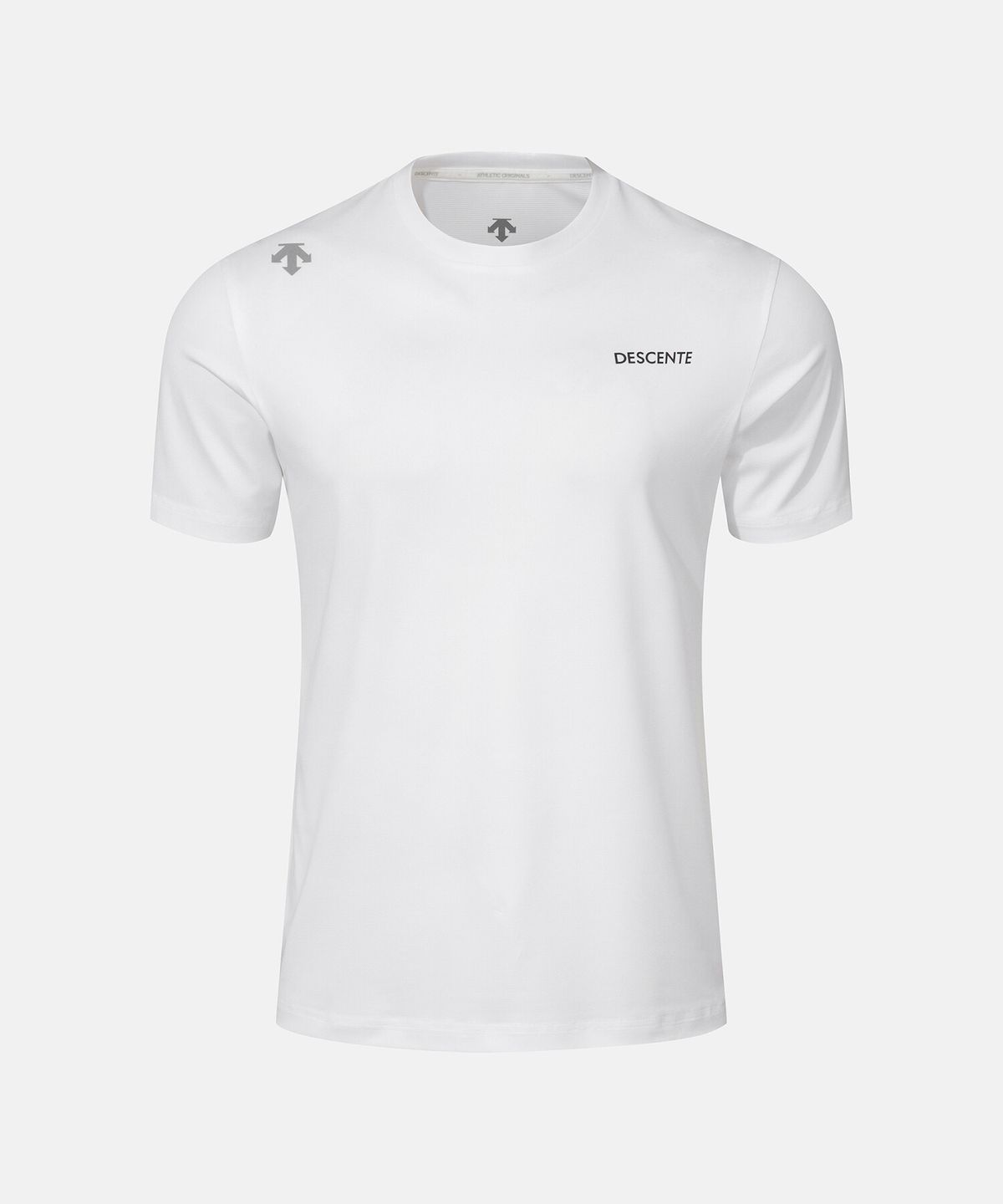 데상트(DESCENTE) 퀵드라이 반팔 티셔츠 화이트 SR323RTS77