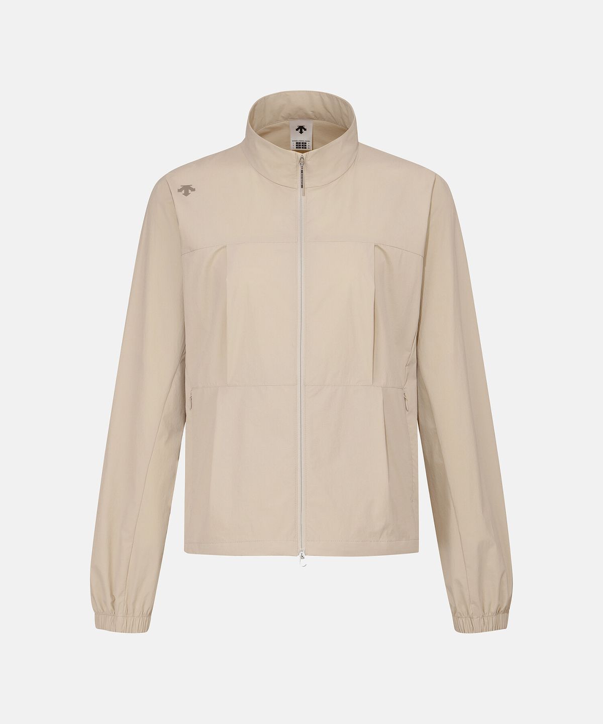 데상트(DESCENTE) 여성 스텐드넥 우븐 자켓 베이지 SR322PWT71
