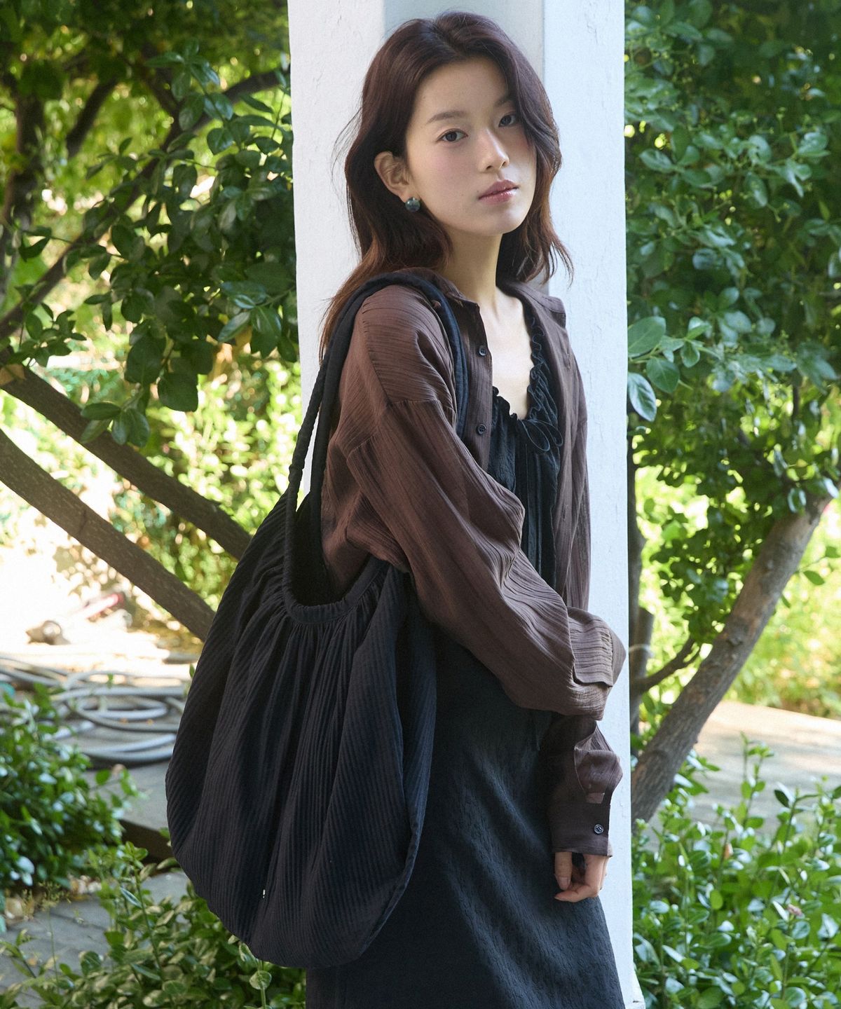 어다울(ADAUL) Big pleats pot bag - 2color
