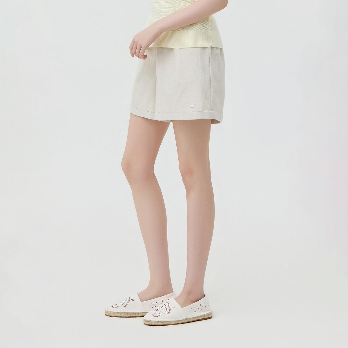 마틴골프(MARTINE GOLF) Easy Cabra Half Pants_L/BEIGE