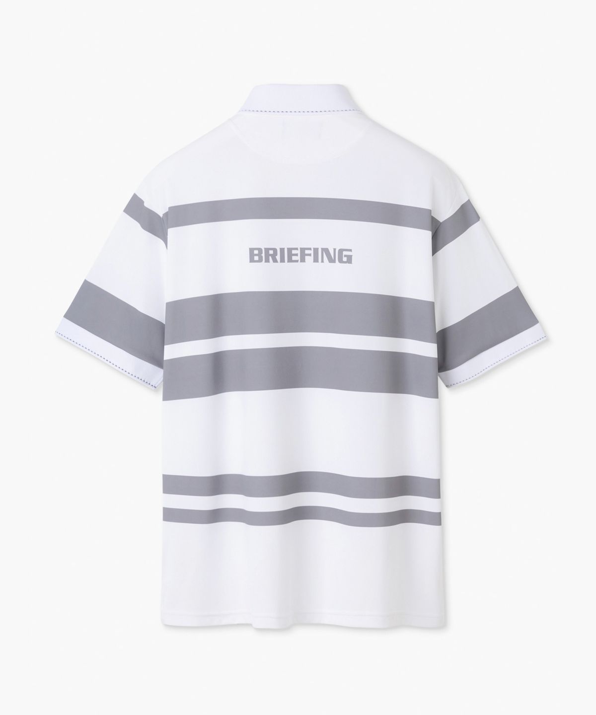 브리핑 골프(BRIEFING GOLF) 남자 패널 스트라이프 폴로_화이트