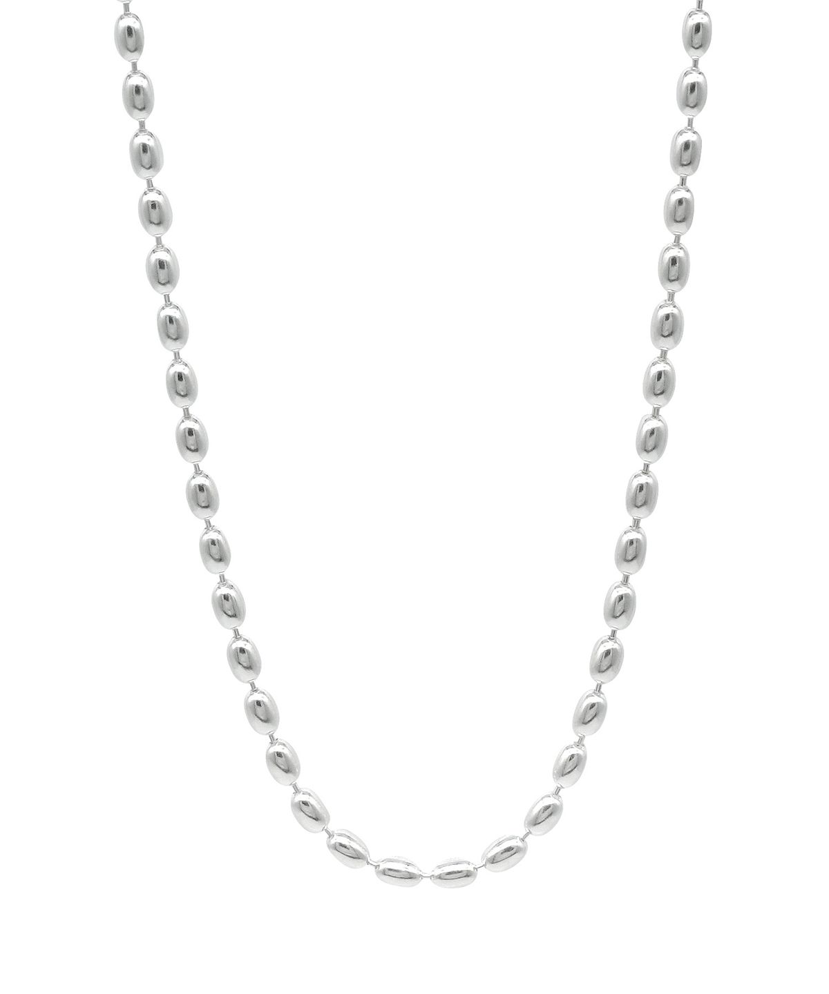 아이엠제이(IAMJ) [925 Silver] 베이직 에그볼 목걸이_3mm
