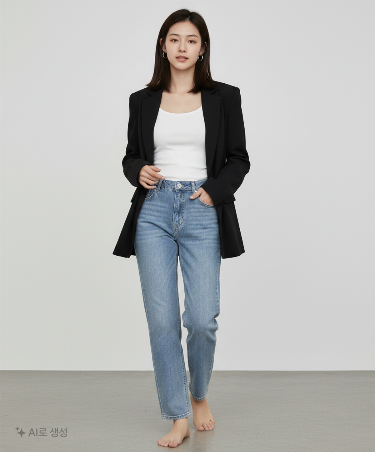 미쏘(MIXXO) 청/데님 팬츠 28