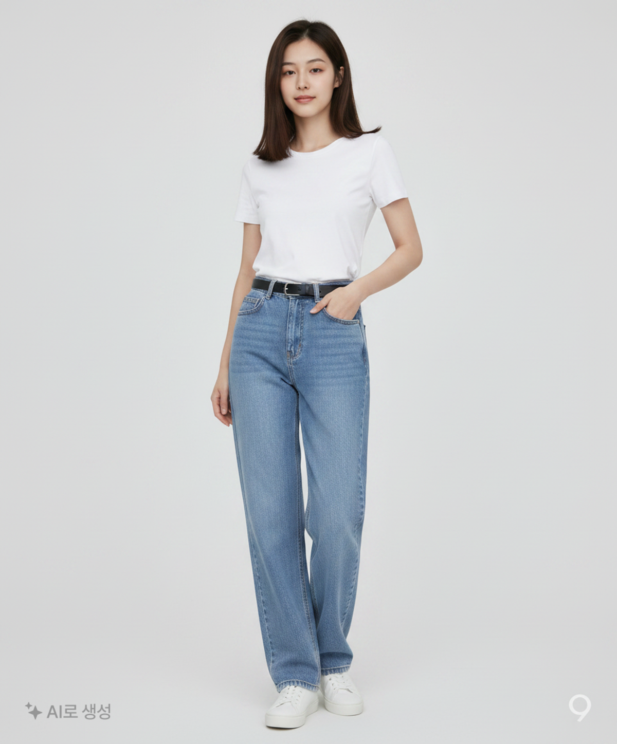 아우라(AULA) 청/데님 팬츠 S
