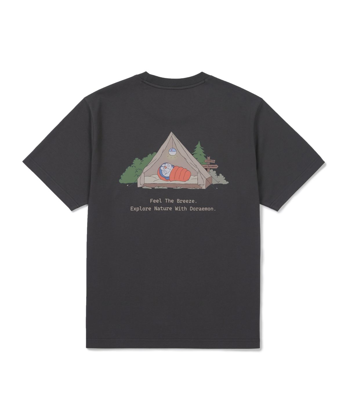 스노우피크 어패럴(SNOWPEAK APPAREL) [스노우피크 I 도라에몽] 캠핑 반팔 티셔츠 (S26MUFTS94) Charcoal