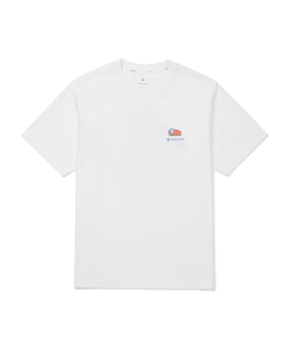스노우피크 어패럴(SNOWPEAK APPAREL) [스노우피크 I 도라에몽] 캠핑 반팔 티셔츠 (S26MUFTS94) Off White