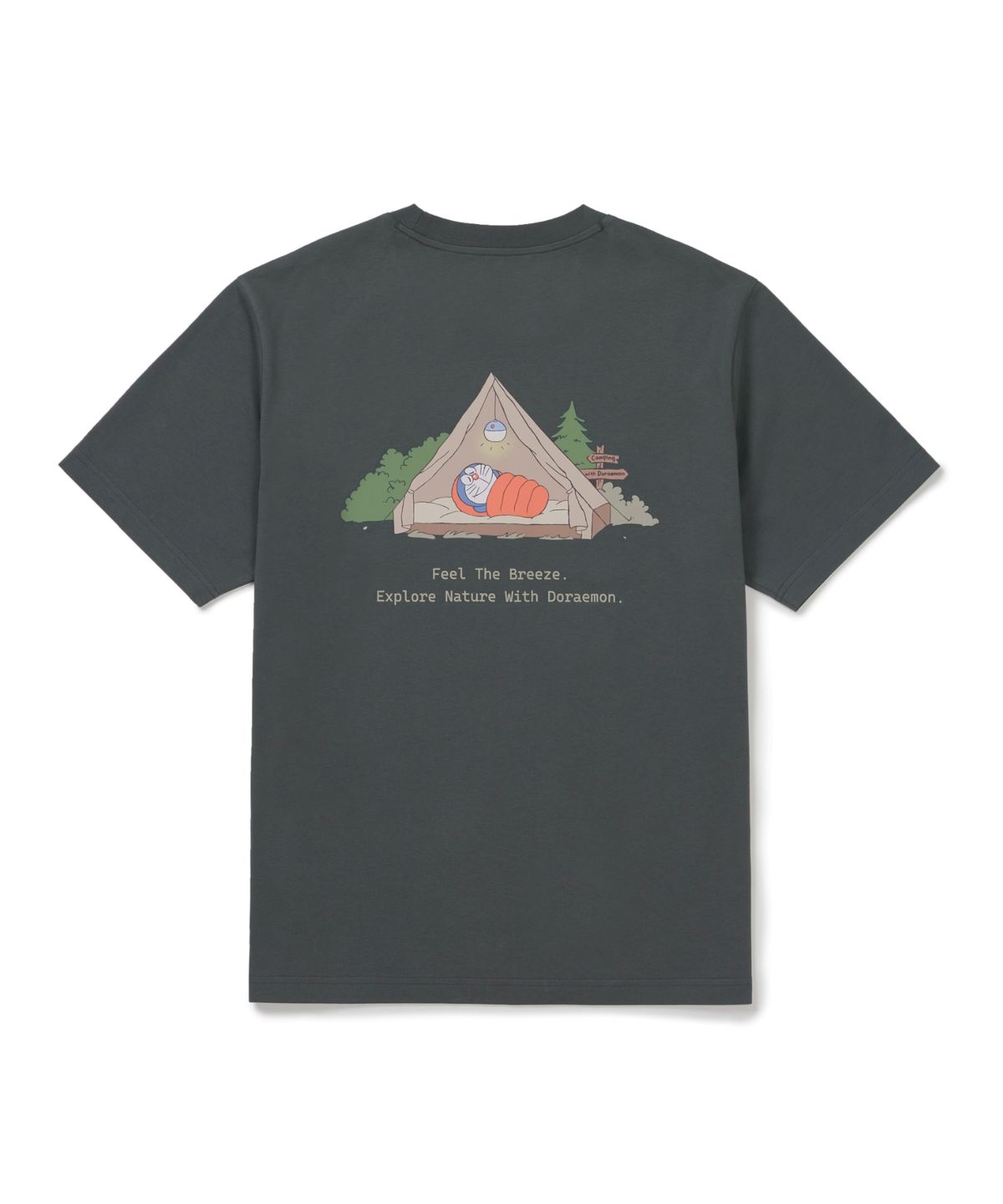 스노우피크 어패럴(SNOWPEAK APPAREL) [스노우피크 I 도라에몽] 캠핑 반팔 티셔츠 (S26MUFTS94) Urban Green