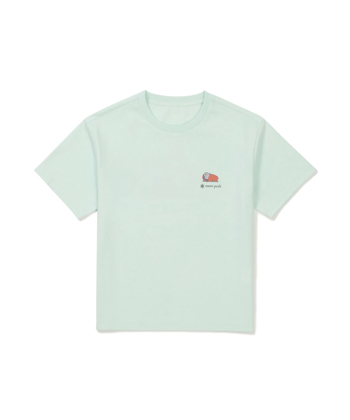 스노우피크 어패럴 키즈(SNOWPEAK APPAREL KIDS) [스노우피크 I 도라에몽] 키즈 캠핑 반팔 티셔츠 (S26MKFTS97) Mint