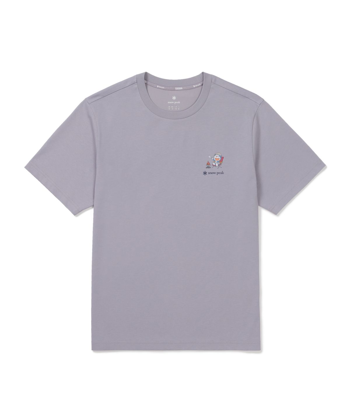 스노우피크 어패럴(SNOWPEAK APPAREL) [스노우피크 I 도라에몽] 캠프파이어 반팔 티셔츠 (S26MUFTS95) Gray Blue