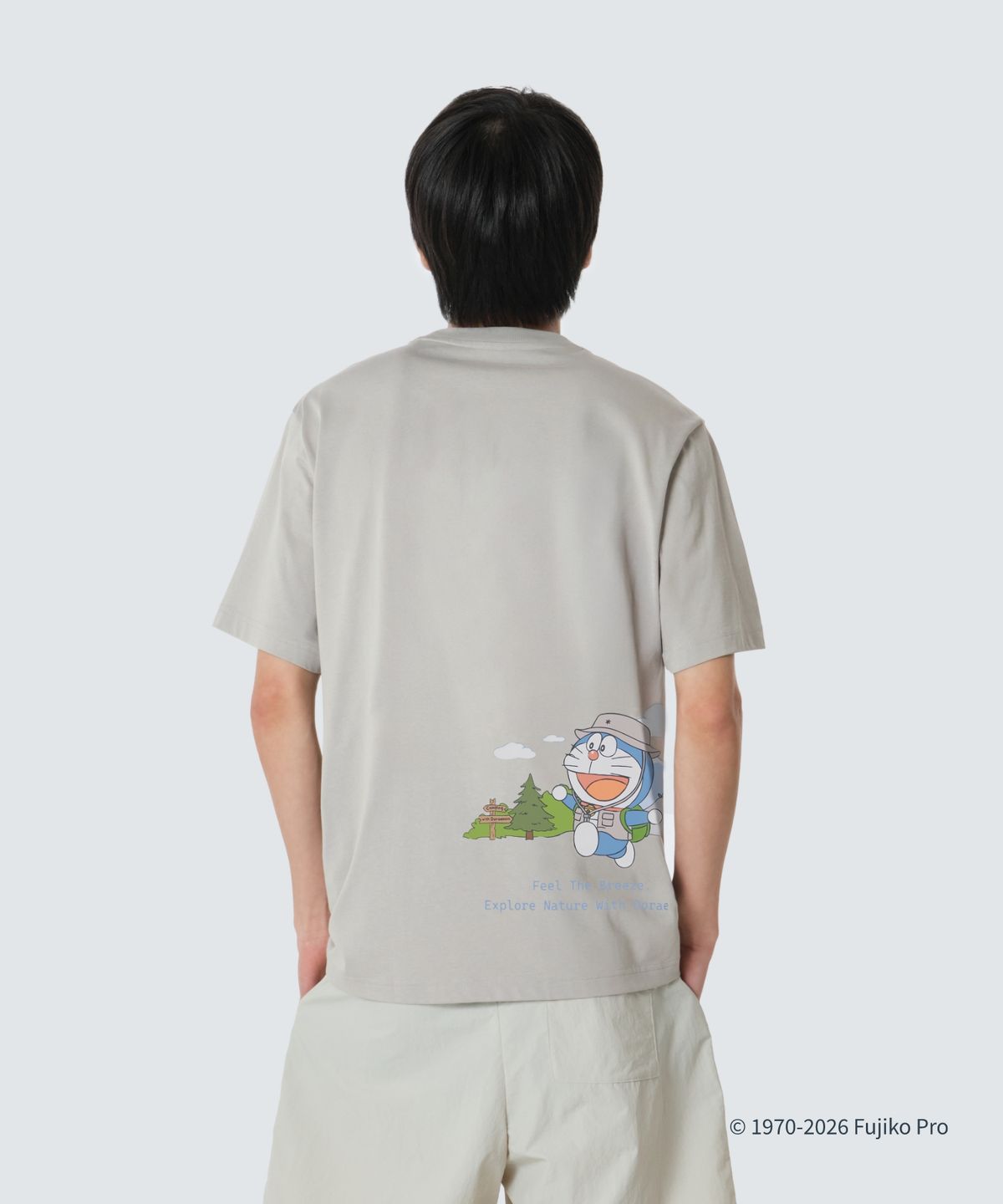 스노우피크 어패럴(SNOWPEAK APPAREL) [스노우피크 I 도라에몽] 백패킹 반팔 티셔츠 (S26MUFTS96) Gray