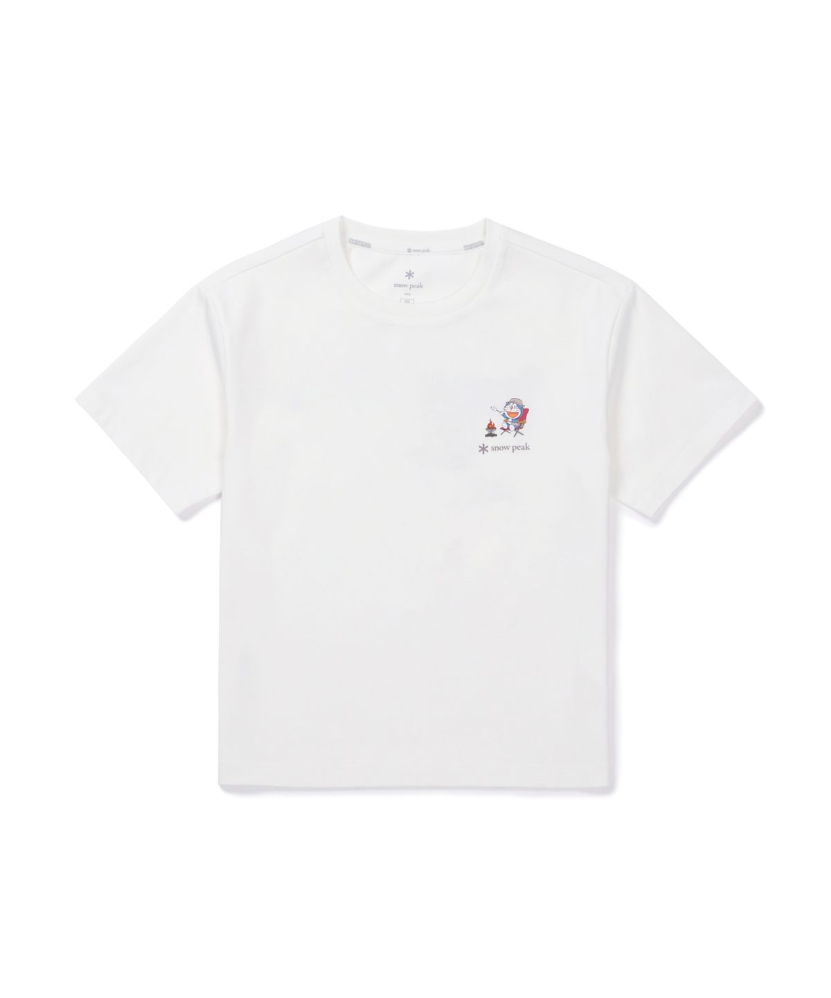 스노우피크 어패럴 키즈(SNOWPEAK APPAREL KIDS) [스노우피크 I 도라에몽] 키즈 캠프파이어 티셔츠 (S26MKFTS98) Off White