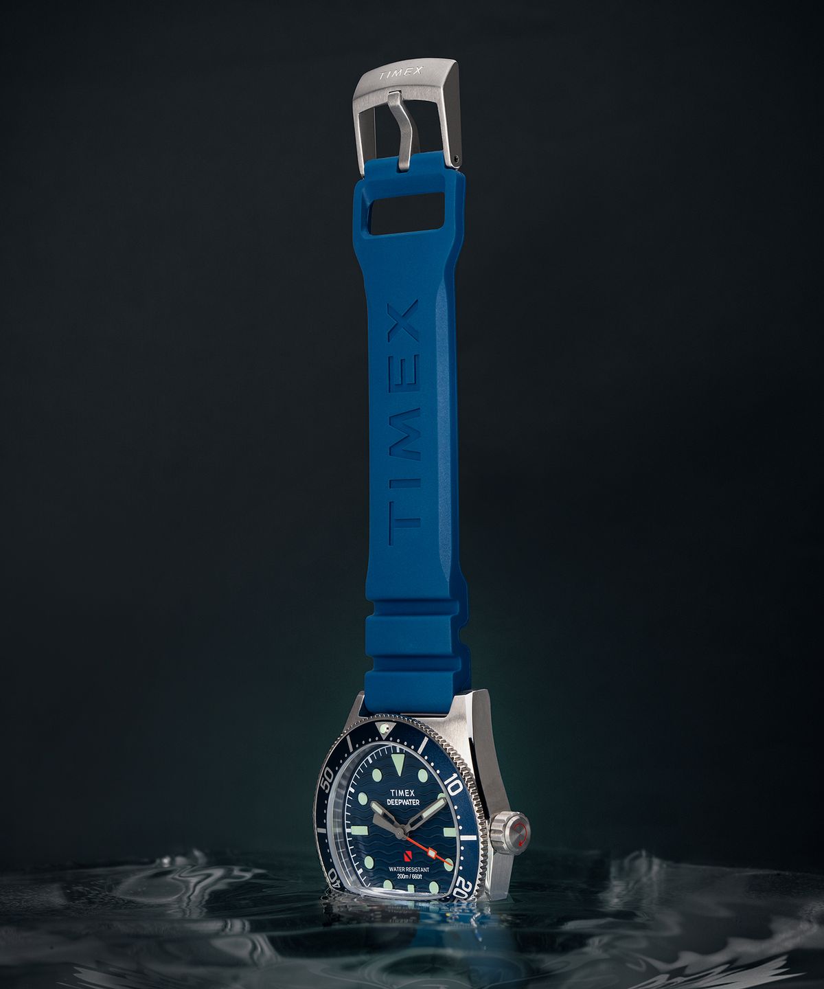 타이맥스(TIMEX) 딥워터 리프200 고무스트랩 잠수시계 41mm