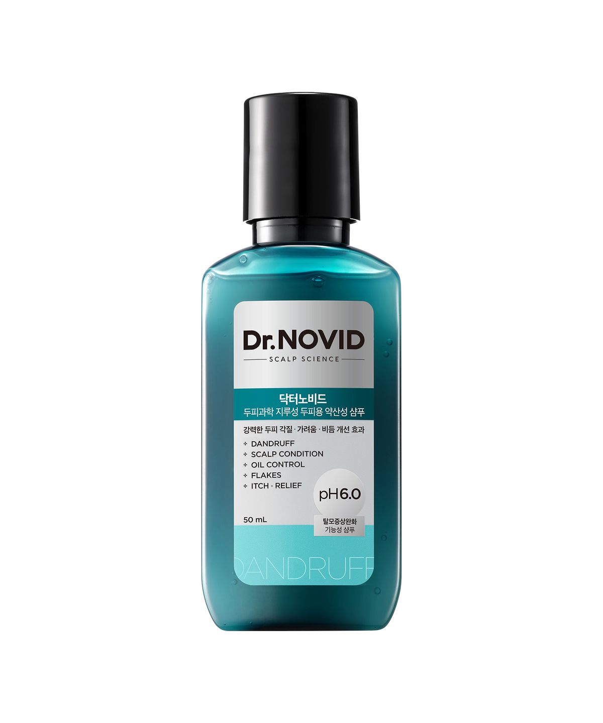 엘라스틴(ELASTINE) 닥터노비드 탈모증상완화 지루성두피용 약산성 비듬샴푸 50ml