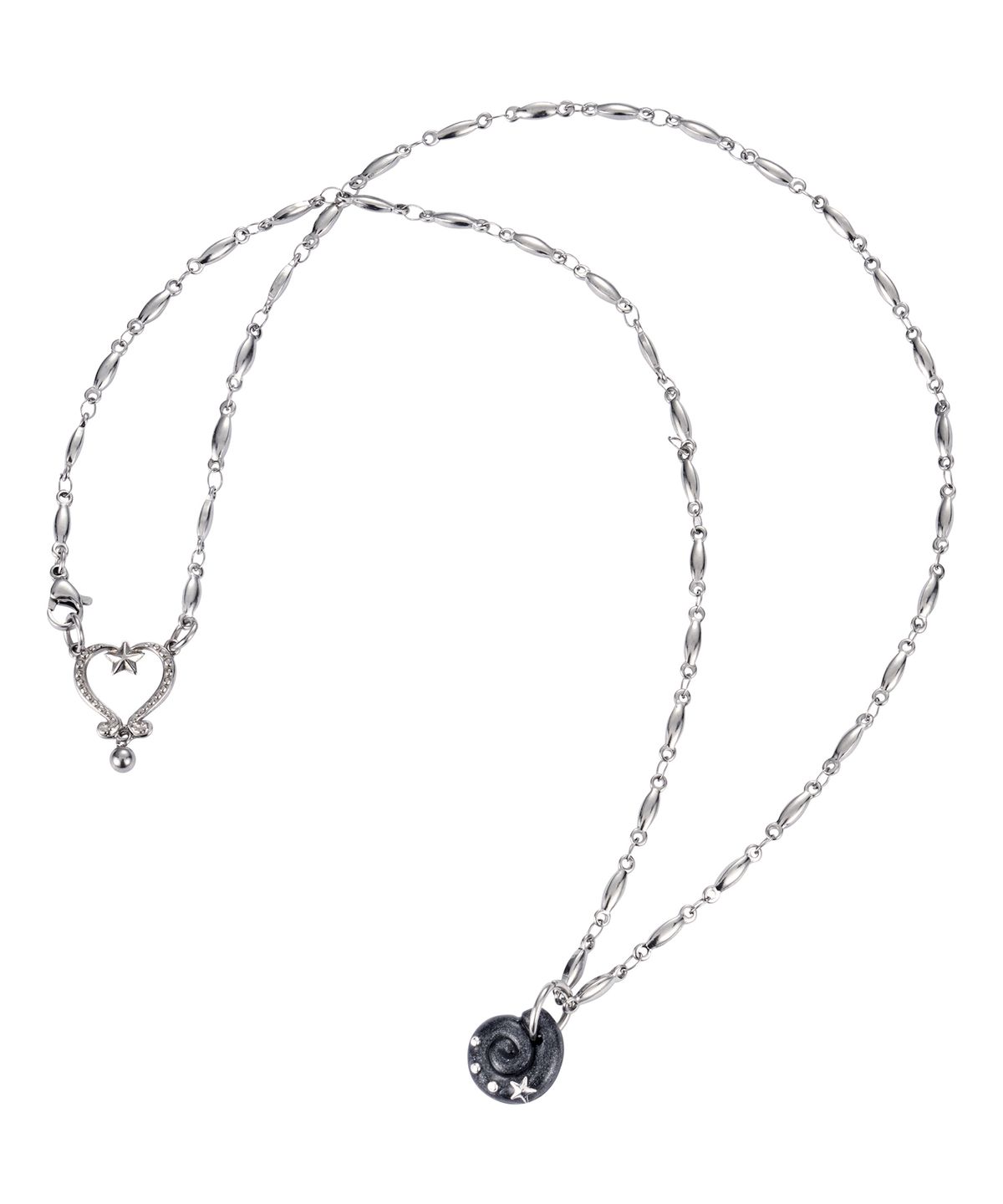 엔프프(NFF) eddy bold chain necklace-black