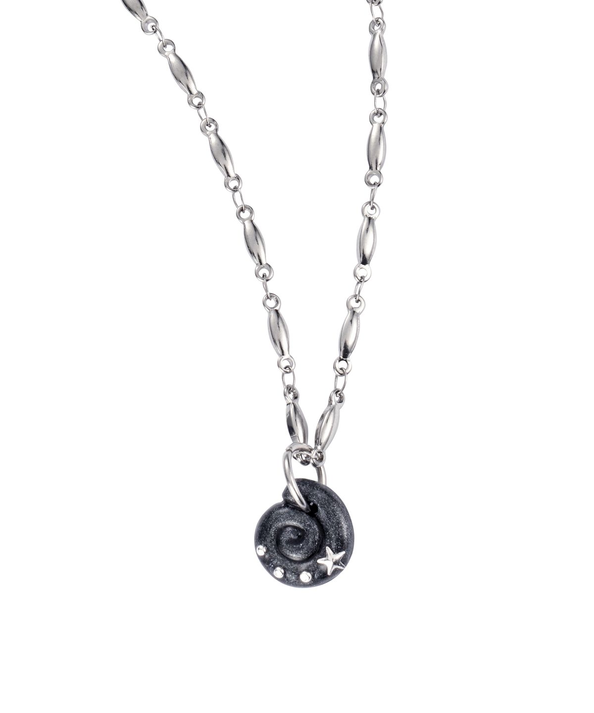 엔프프(NFF) eddy bold chain necklace-black