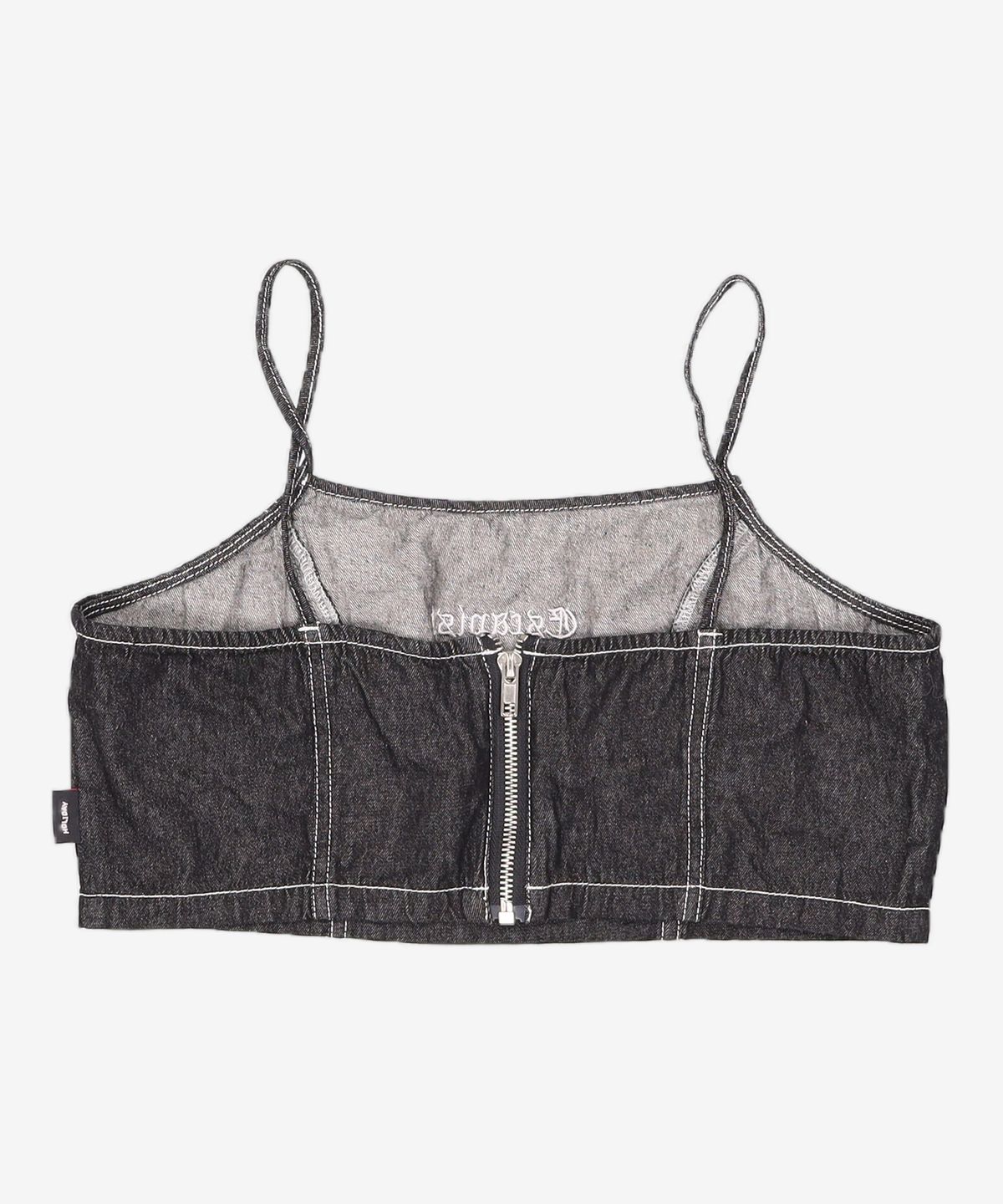 오디너리 홀리데이(ORDINARY HOLIDAY) 데님크롭탑 DENIM CROP TOP FREE