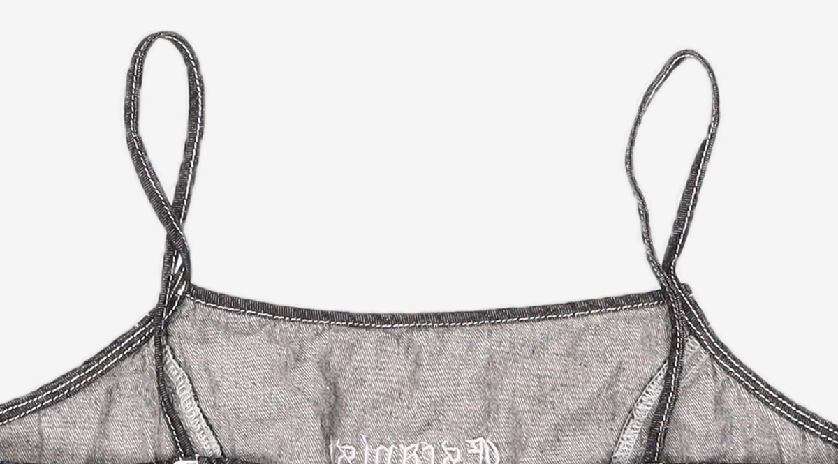 오디너리 홀리데이(ORDINARY HOLIDAY) 데님크롭탑 DENIM CROP TOP FREE