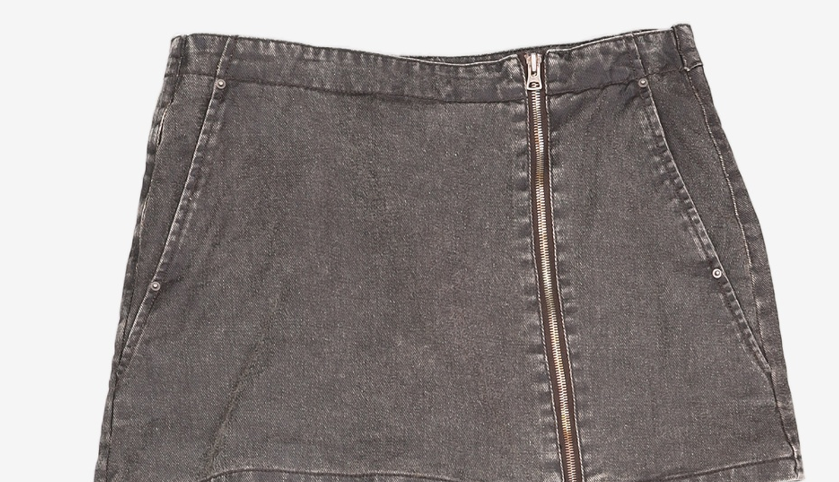 메종미네드(MAISON MINED) (W) TWO-WAY SKIRT DENIM PANTS - STONE 2
