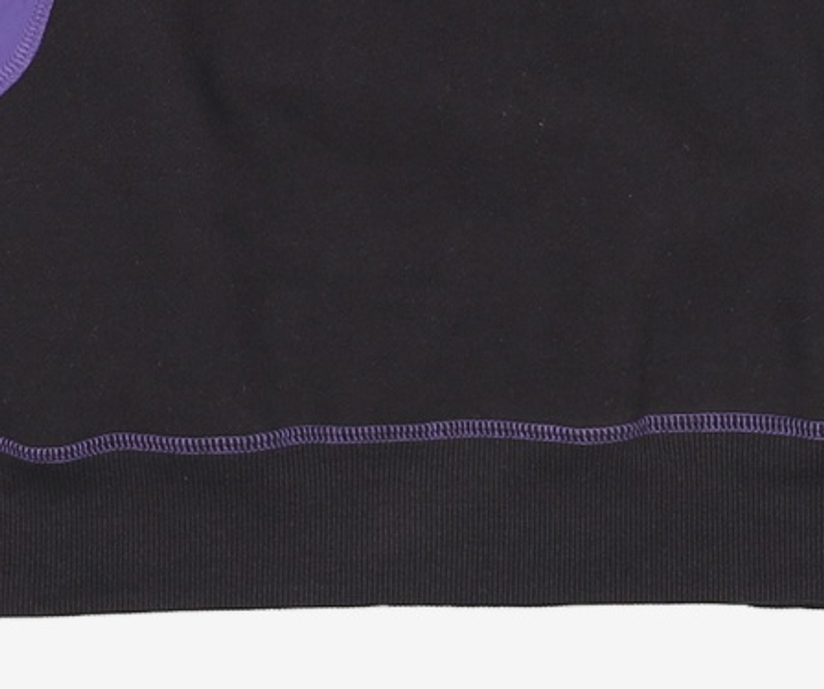 예일(YALE) [ONEMILE WEAR] NYLON FABRIC MIXED CREWNECK BLACK M