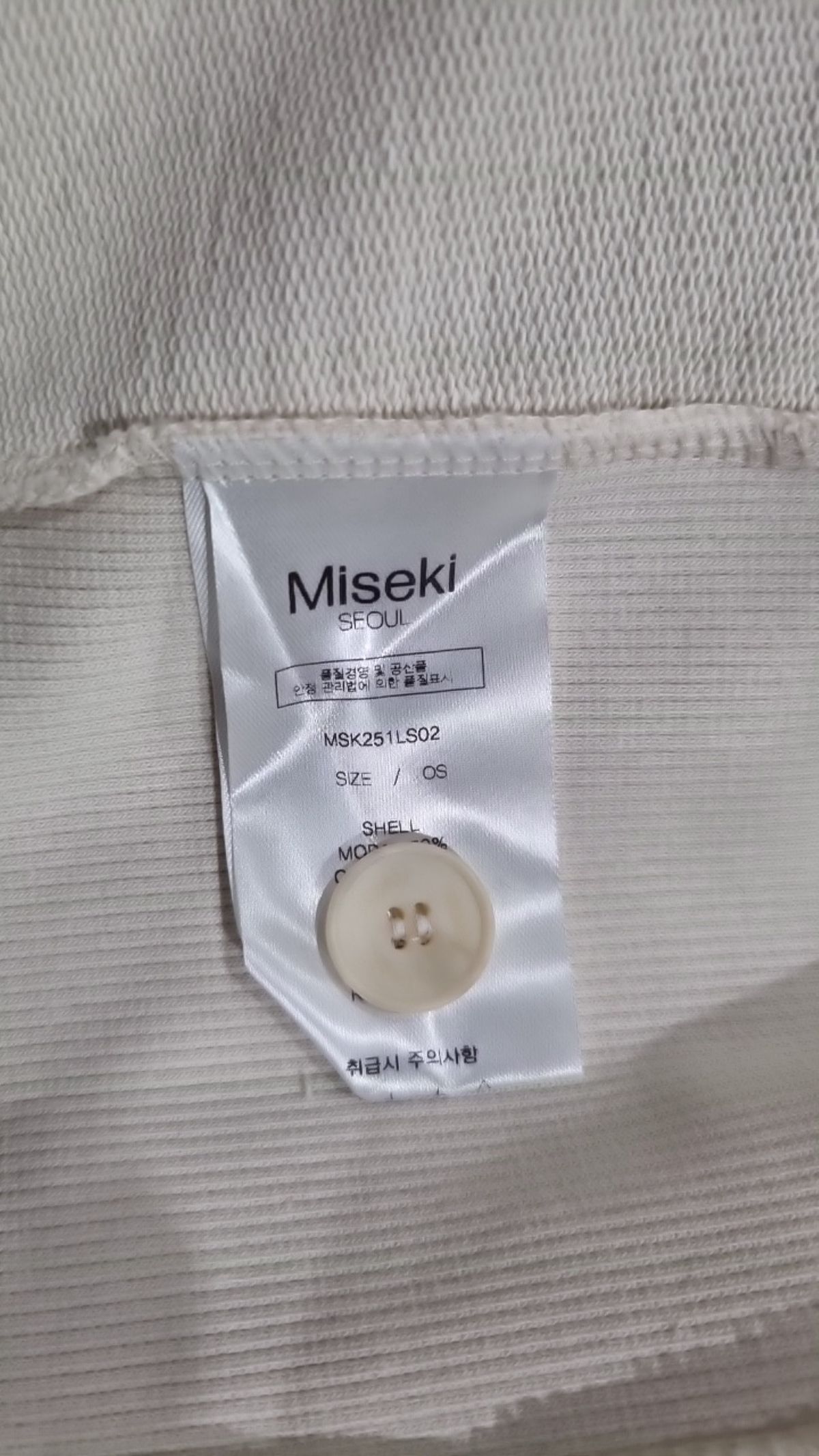 미세키서울(MISEKI SEOUL) 기타 상의 OS