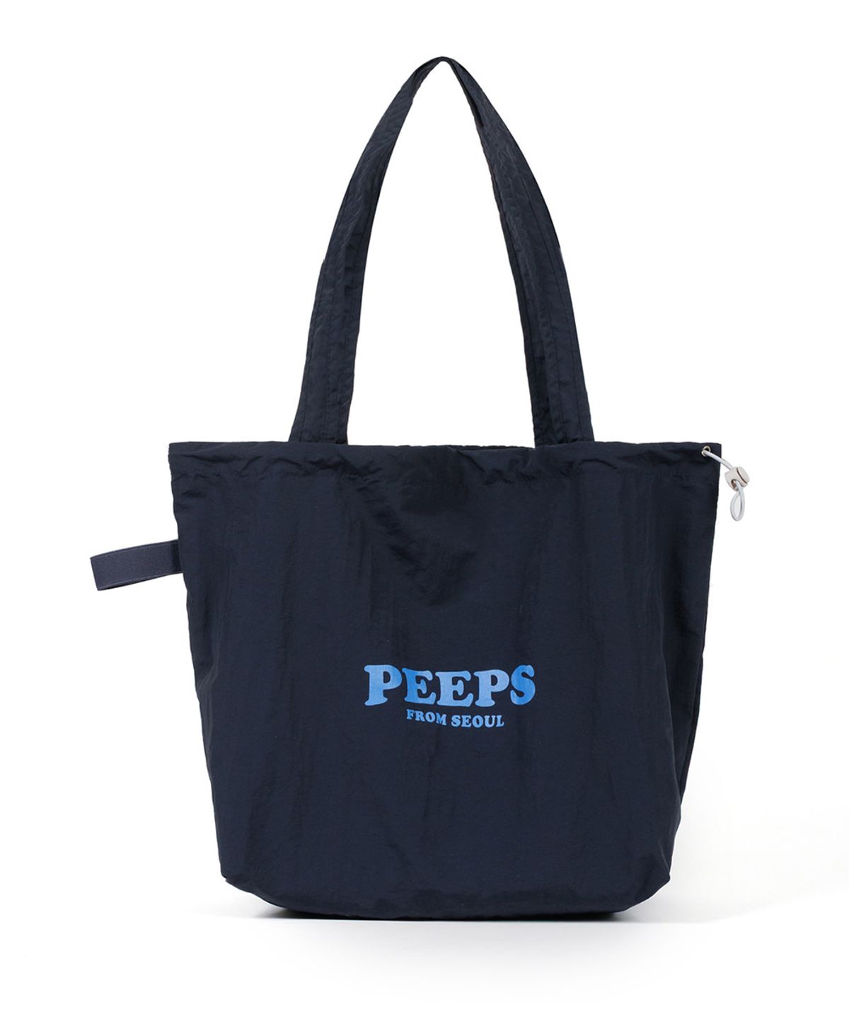 핍스(PEEPS) Cloud Shoulder Bag (NAVY) 스트링숄더백 키링포함