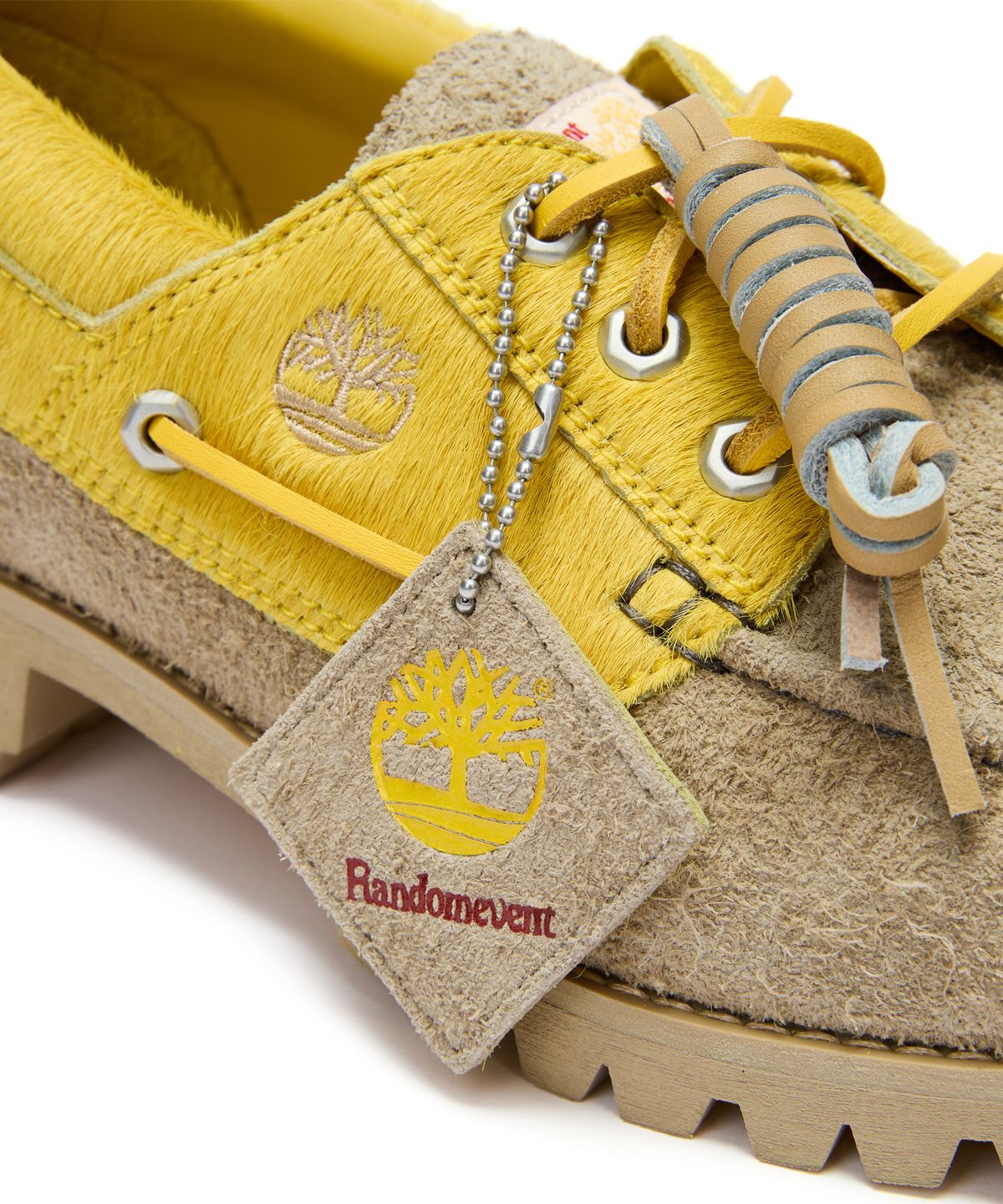 팀버랜드(TIMBERLAND) [Timberland x Randomevent] 3 아이 보트슈즈 - 베이지:옐로우 / A6F6W-AHA