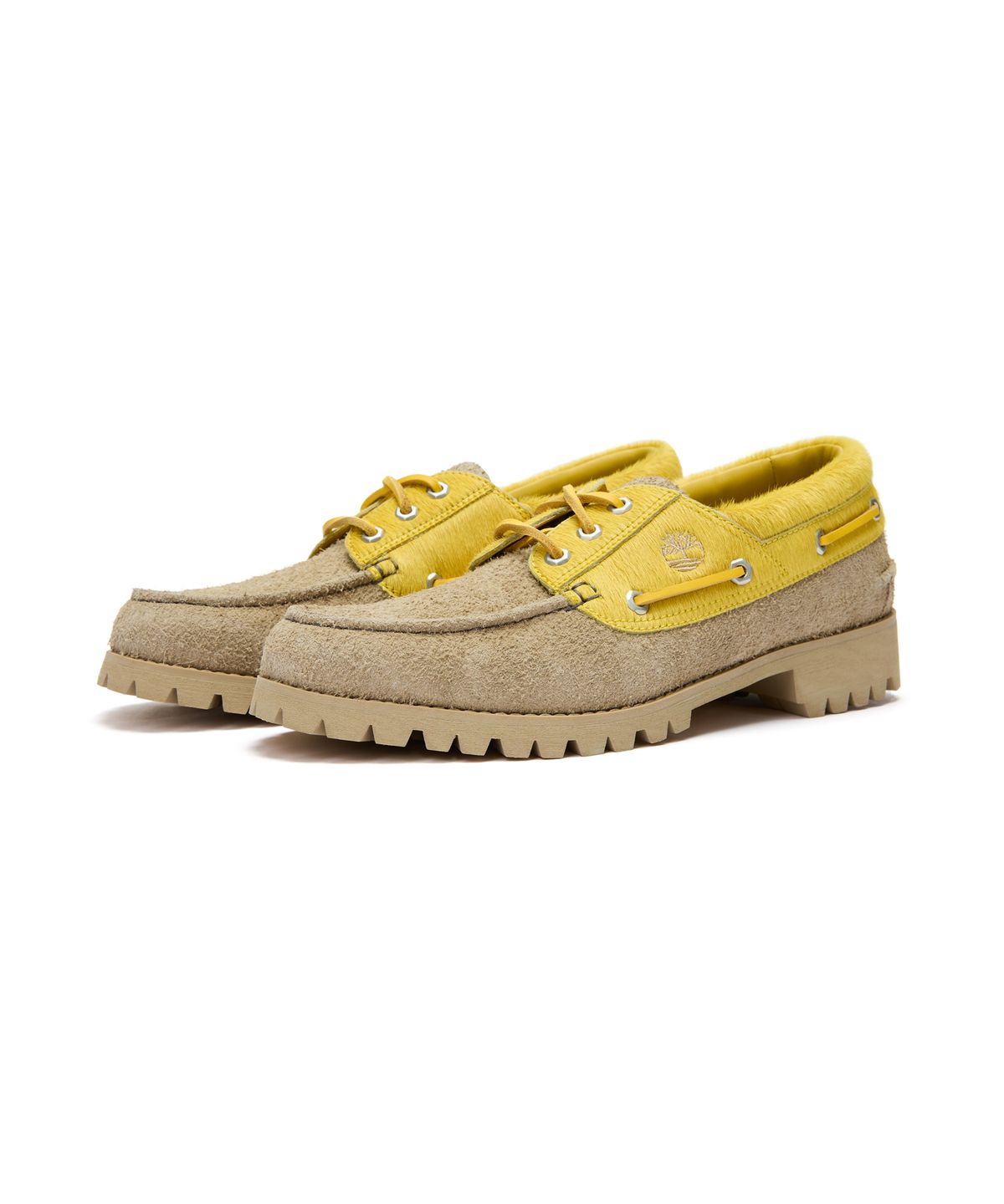 팀버랜드(TIMBERLAND) [Timberland x Randomevent] 3 아이 보트슈즈 - 베이지:옐로우 / A6F6W-AHA