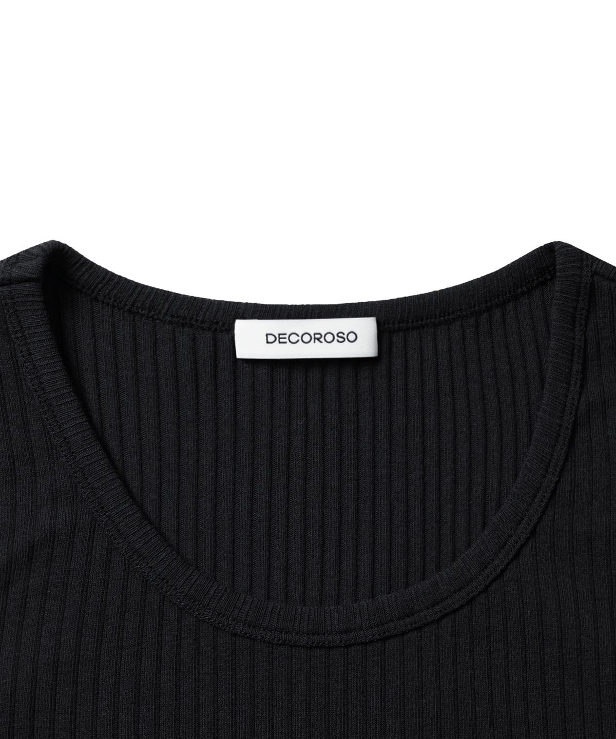 데꼬로소(DECOROSO) [2PACK] 텍스처 리브드 슬리브리스