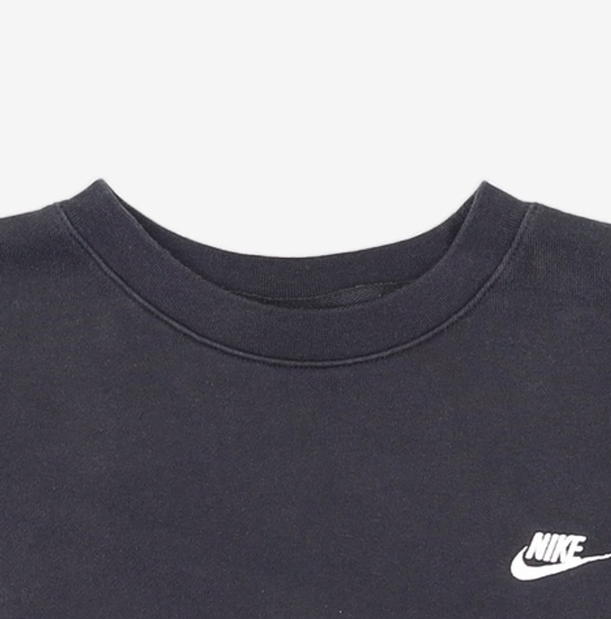 나이키(NIKE) 클럽 플리스 오버사이즈 프렌치 테리 크루 M - 블랙:화이트 / HJ1820-010 XS