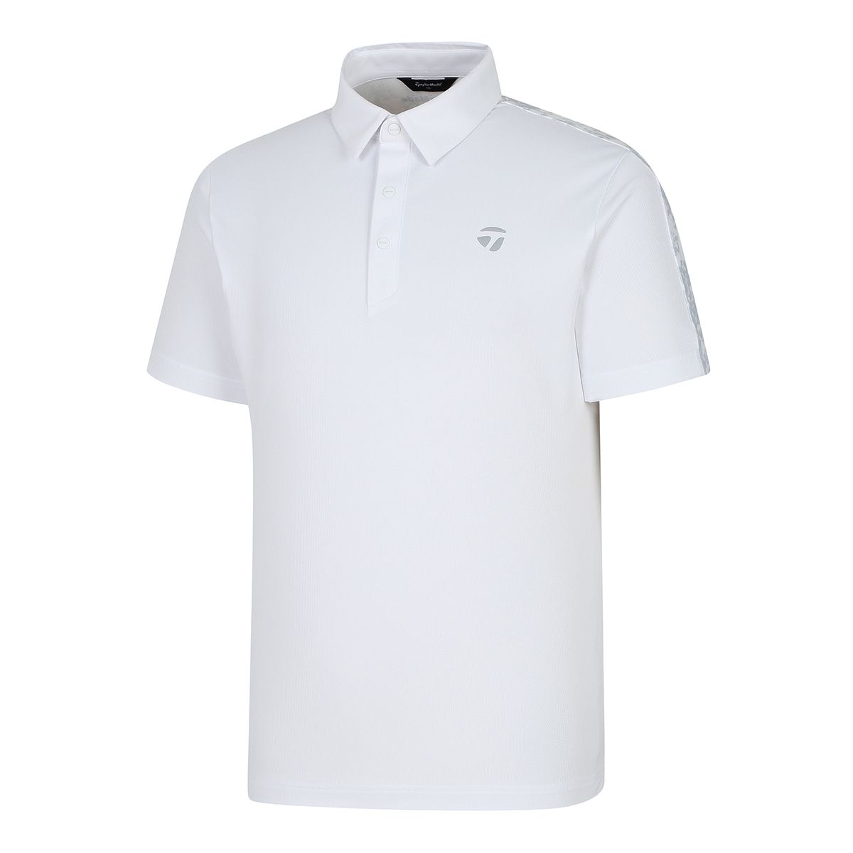 테일러메이드 어패럴(TAYLORMADE APPAREL) 26SS 남성 등판 패턴 카라 반팔 티셔츠 TT6-22HG44-100