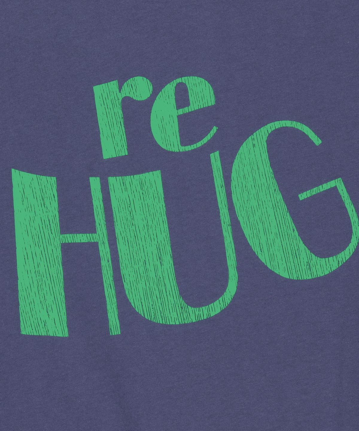 유니버스 가먼트(UNIVERSE GARMENT) RE HUG 크랙 티셔츠_NAVY
