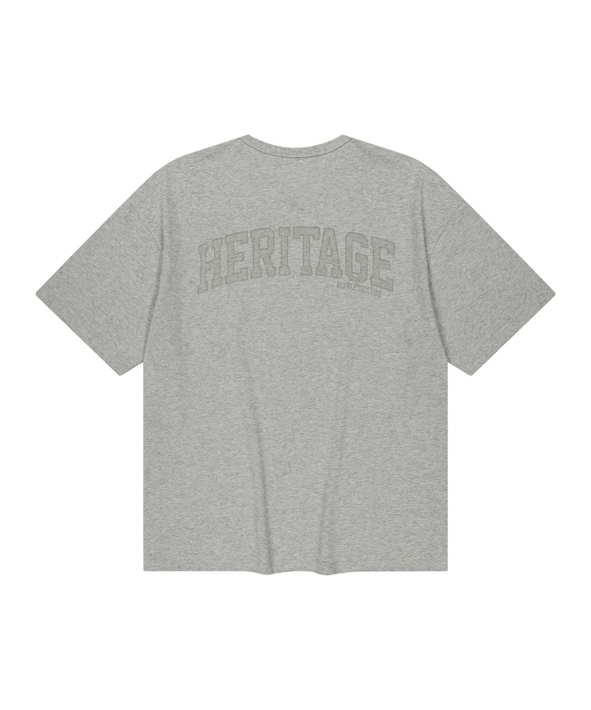 유니버스 가먼트(UNIVERSE GARMENT) 뉴트로 프렙 RHUG 티셔츠_MELANGE GREY